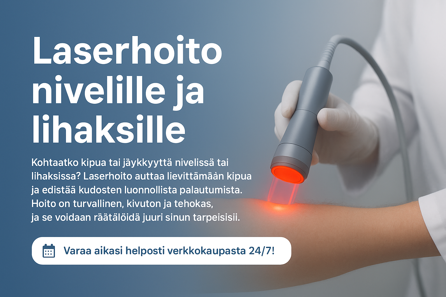 Varaa aikasi punavalohoitoon kuvaa koskemalla